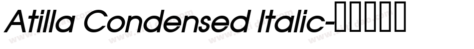 Atilla Condensed Italic字体转换